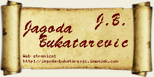 Jagoda Bukatarević vizit kartica